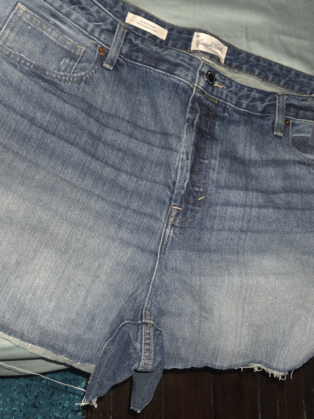 Universal Thread Light Blue Distressed Denim Shorts